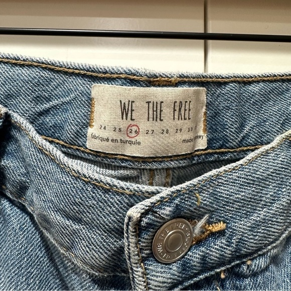 We The Free Maggie Mid-Rise Straight-Leg Jeans Size 26 - Picture 6 of 12